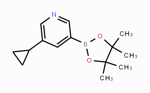 CAS No. 1220696-43-4, 5-Cyclopropylpyridine-3-boronic acid pinacol ester