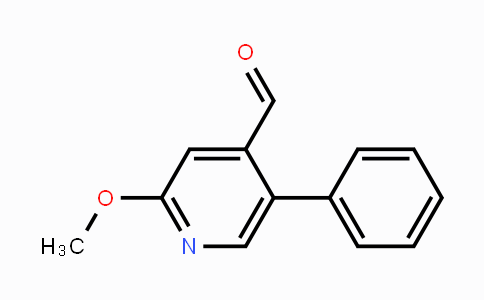 CAS No. 1227582-94-6, 2-Methoxy-5-phenylpyridine-4-carboxaldehyde