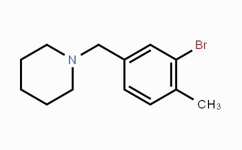 CAS No. 1414870-77-1, 1-(3-Bromo-4-methylbenzyl)piperidine