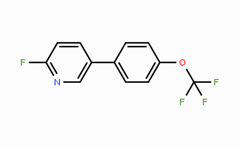 CAS No. 1261592-34-0, 2-Fluoro-5-(4-(trifluoromethoxy)phenyl)pyridine