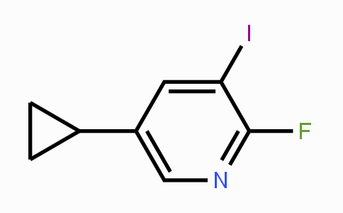 CAS No. 1034467-82-7, 5-Cyclopropyl-2-fluoro-3-iodopyridine