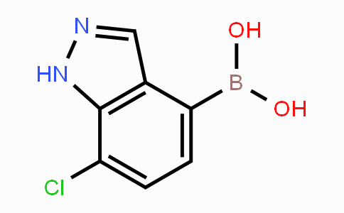 CAS No. 1451393-20-6, 7-Chloro-1H-indazole-4-boronic acid