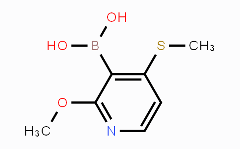 CAS No. 1451392-21-4, 2-Methoxy-4-(methylthio)pyridine-3-boronic acid