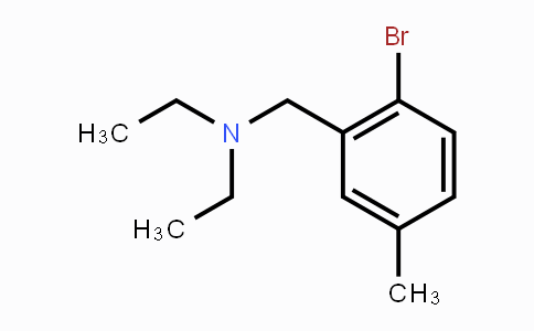 CAS No. 1414870-82-8, N,N-Diethyl-2-bromo-5-methylbenzylamine