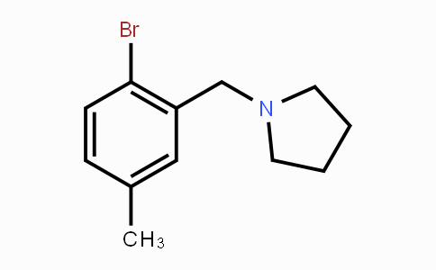 CAS No. 1414870-81-7, 1-[(2-Bromo-5-methylphenyl)methyl]-pyrrolidine