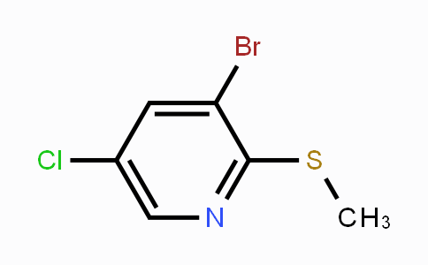 CAS No. 1289214-24-9, 3-Bromo-5-chloro-2-(methylsulfanyl)pyridine