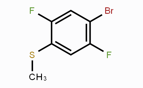CAS No. 1383968-48-6, 2-Bromo-1,4-difluoro-5-(methylthio)benzene