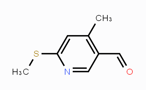 CAS No. 1289056-48-9, 4-Methyl-6-methylsulfanyl-pyridine-3-carbaldehyde