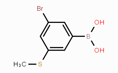 CAS No. 1451392-41-8, 3-Bromo-5-(methylsulfanyl)phenylboronic acid