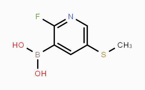 CAS No. 1451392-59-8, [2-Fluoro-5-(methylsulfanyl)pyridin-3-yl]boronic acid