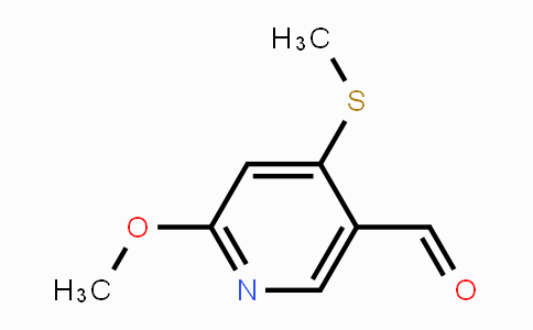 CAS No. 1288994-83-1, 6-Methoxy-4-(methylthio)nicotinaldehyde