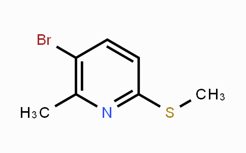 CAS No. 1289058-21-4, 5-Bromo-6-methyl-2-methylthiopyridine