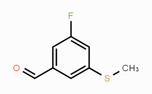 CAS No. 1289051-26-8, 3-Fluoro-5-(methylthio)benzaldehyde