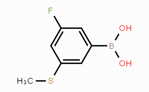 CAS No. 2121513-60-6, 3-Fluoro-5-(methylthio)phenylboronic acid