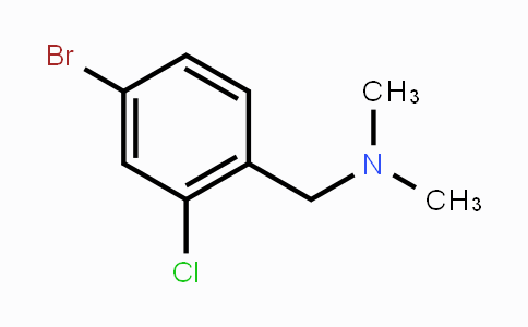 CAS No. 1159976-87-0, 4-Bromo-2-chloro-N,N-dimethyl-benzenemethanamine