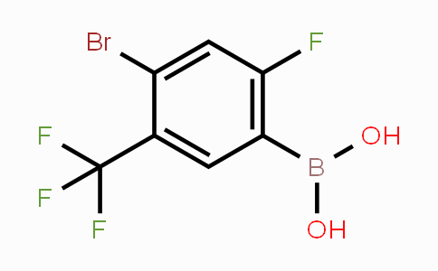 CAS No. 1451393-15-9, 4-Bromo-2-fluoro-5(trifluoromethyl)phenylboronic acid