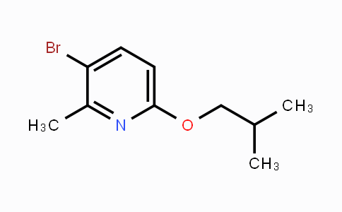 CAS No. 1289124-13-5, 3-Bromo-2-methyl-6-(2-methylpropoxy)pyridine