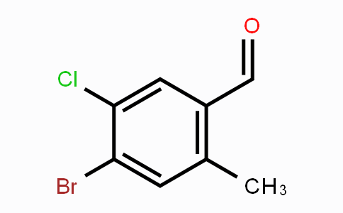 CAS No. 1394291-50-9, 4-Bromo-5-chloro-2-methylbenzaldehyde