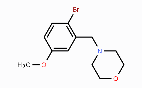 CAS No. 1394291-49-6, 4-[(2-Bromo-5-methoxyphenyl)methyl]morpholine