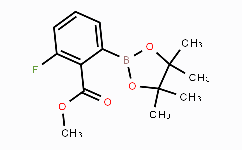 CAS No. 1293284-61-3, 2-Fluoro-6-(4,4,5,5-tetramethyl-[1,3,2]dioxaborolan-2-yl)-benzoic acid methyl ester
