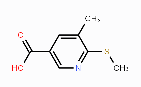CAS No. 1355226-55-9, 5-Methyl-6-methylsulfanyl-nicotinic acid