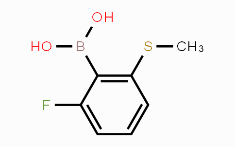CAS No. 1451392-58-7, 6-Fluoro-2-(methylsulfanyl)phenylboronic acid