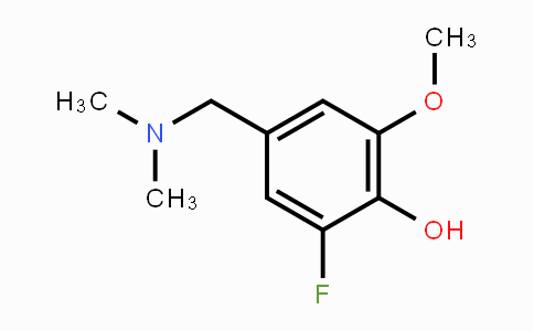 CAS No. 103905-49-3, 4-(Dimethylaminomethyl)-6-fluoro-2-methoxyphenol