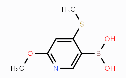CAS No. 1451392-18-9, 2-Methoxy-4-(methylthio)pyridine-5-boronic acid