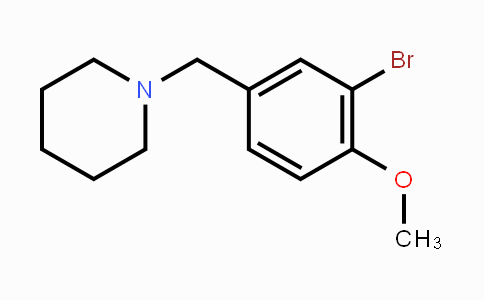886-47-5 | 1-(3-Bromo-4-methoxy-benzyl)-piperidine