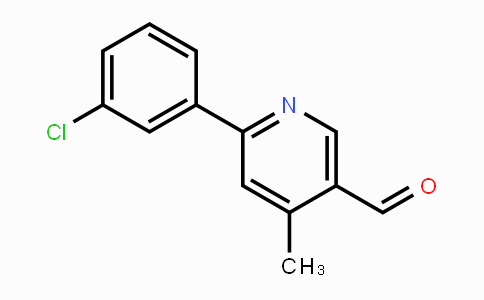 CAS No. 1332336-58-9, 2-(3-Chlorophenyl)-4-methylpyridine-5-carboxaldehyde