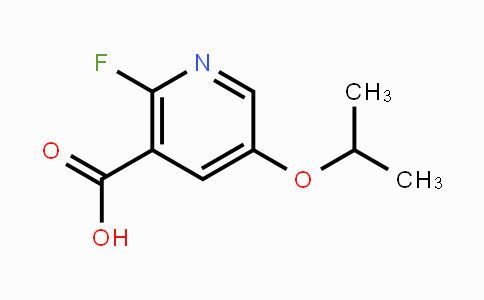 CAS No. 1370025-60-7, 2-Fluoro-5-isopropoxynicotinic acid