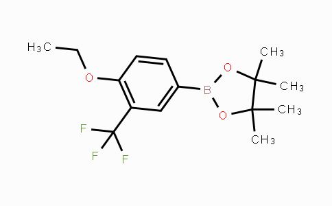 CAS No. 1243143-46-5, 2-(4-ethoxy-3-(trifluoromethyl)phenyl)-4,4,5,5-tetramethyl-1,3,2-dioxaborolane
