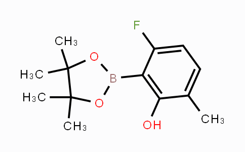 CAS No. 1451391-55-1, 6-Fluoro-2-hydroxy-3-methylphenylboronic acid pinacol ester