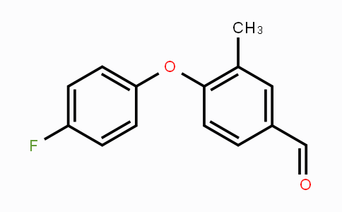 CAS No. 1270878-66-4, 4-(4-Fluorophenoxy)-3-methylbenzaldehyde