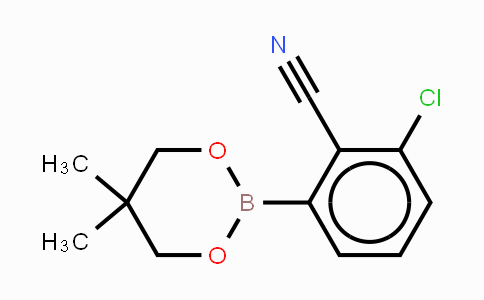 CAS No. 883899-06-7, 3-Chloro-2-cyanophenylboronic acid neopentyl glycol ester