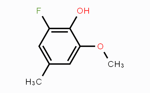 CAS No. 127685-76-1, 2-Fluoro-6-methoxy-4-methylphenol