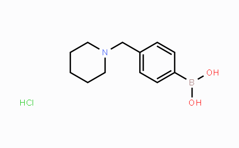 CAS No. 1301198-10-6, 4-(Piperidin-1-ylmethyl)phenylboronic acid hydrochloride