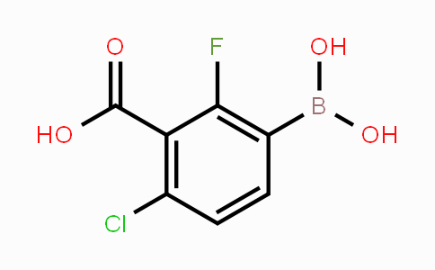 CAS No. 1451393-04-6, 3-Carboxy-4-chloro-2-fluorophenylboronic acid