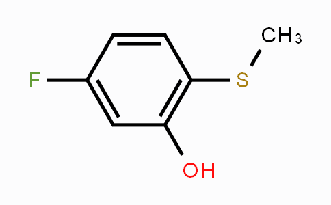 CAS No. 1243442-20-7, 5-Fluoro-2-(methylthio)phenol