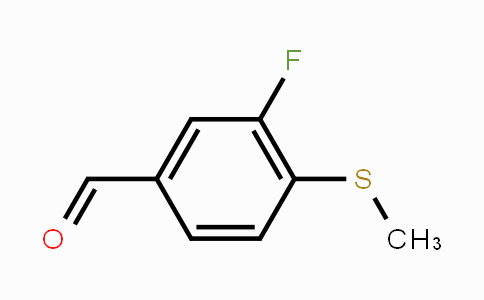 CAS No. 177756-61-5, 3-Fluoro-4-(methylthio)benzaldehyde