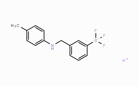 CAS No. 1190095-02-3, Potassium 3-((4-methylphenylamino)methyl)phenyltrifluoroborate