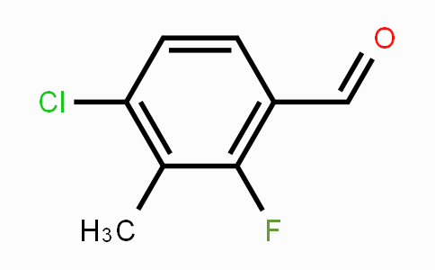 CAS No. 1351668-29-5, 4-Chloro-2-fluoro-3-methylbenzaldehyde