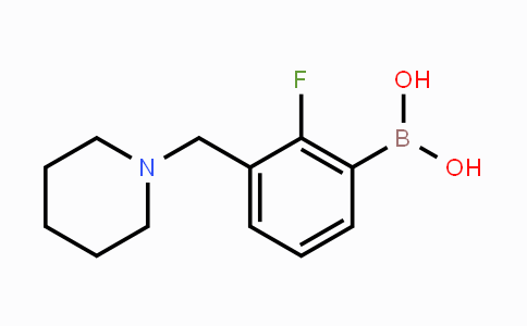 CAS No. 1228594-52-2, 2-Fluoro-3-(piperidin-1-ylmethyl)phenylboronic acid