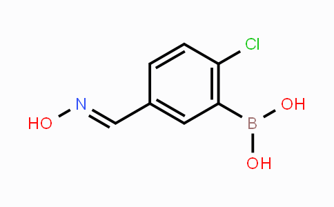 CAS No. 1272412-67-5, 2-Chloro-5-(hydroxyiminomethyl)phenylboronic acid