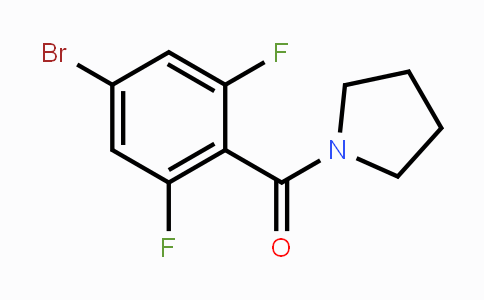 CAS No. 1351668-26-2, 1-[(4-Bromo-2,6-difluorophenyl)carbonyl]pyrrolidine