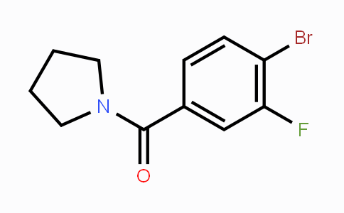 CAS No. 1022931-81-2, 1-[(4-Bromo-3-fluorophenyl)carbonyl]pyrrolidine