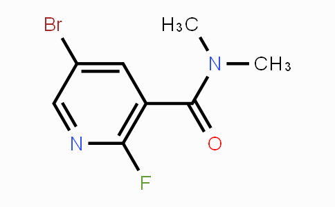 CAS No. 1310416-60-4, 5-Bromo-2-fluoro-N,N-dimethylnicotinamide