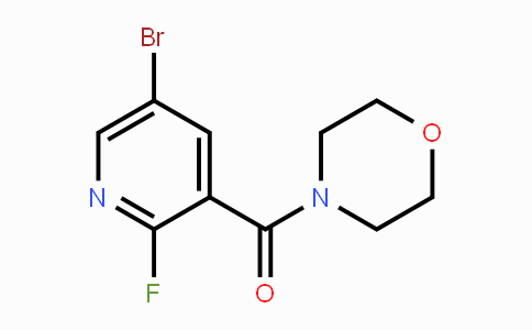 CAS No. 875781-64-9, 4-[(5-Bromo-2-fluoro-3-pyridinyl)carbonyl]morpholine