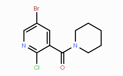 CAS No. 1249612-38-1, 5-bromo-2-chloro-3-[(piperidin-1-yl)carbonyl]pyridine