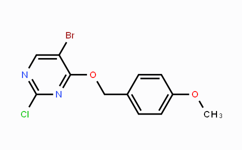 CAS No. 1188329-59-0, 5-Bromo-2-chloro-4-(4-methoxyphenyl)methoxypyrimidine